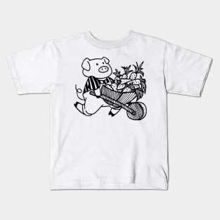 Hand Drawn Cute Animals Kids T-Shirt